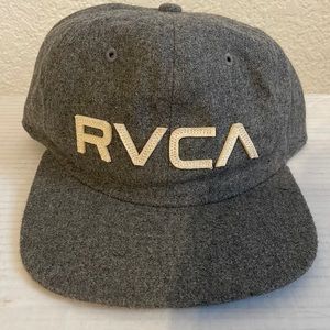 RVCA Wool Blend Flat Bill SnapBack Hat - Good used condition